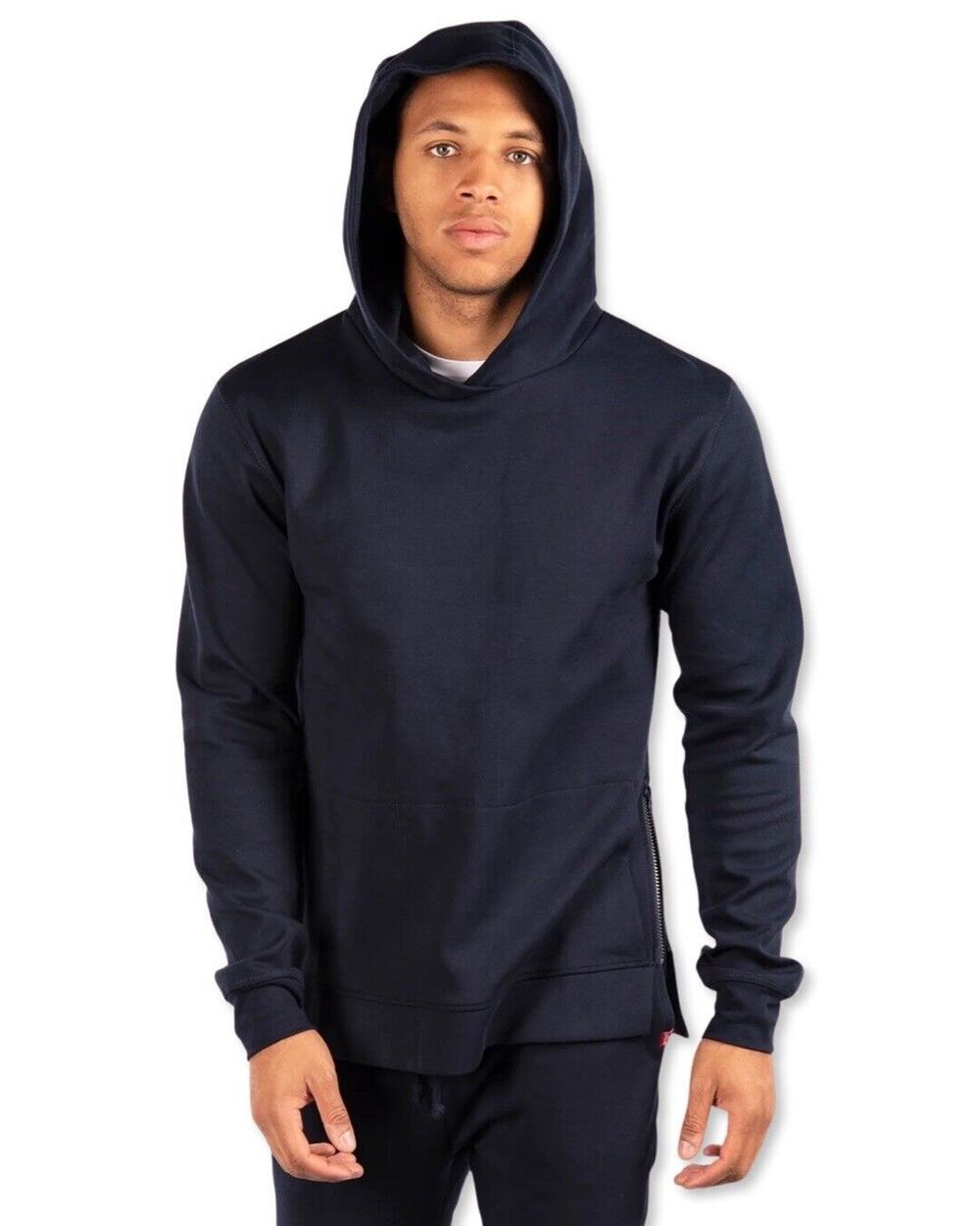 NWT CityLab Side-Zip Pullover Hoodie, Performance Fleece Navy S